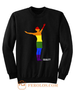 Pride Equality Usa Womens Soccer Lgbtq Rainbow Flag Sweatshirt