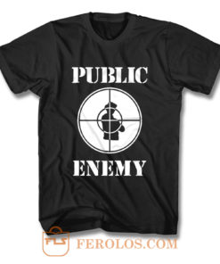 Public Enemy Shot Target T Shirt