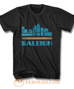 Raleigh City North Carolina Nc Skyline T Shirt