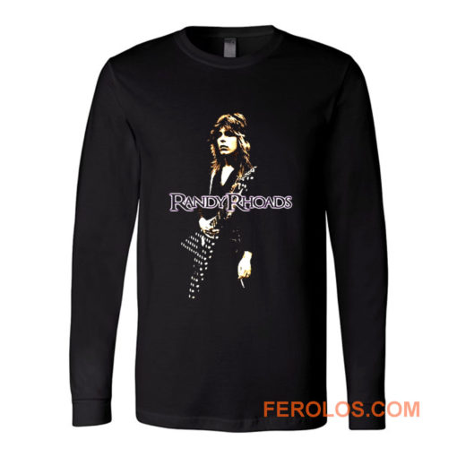 Randy Rhoads Hard Rock Guitarist Long Sleeve