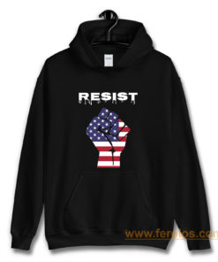 Resist American Flag Fist Hoodie