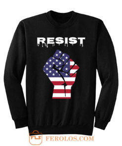 Resist American Flag Fist Sweatshirt