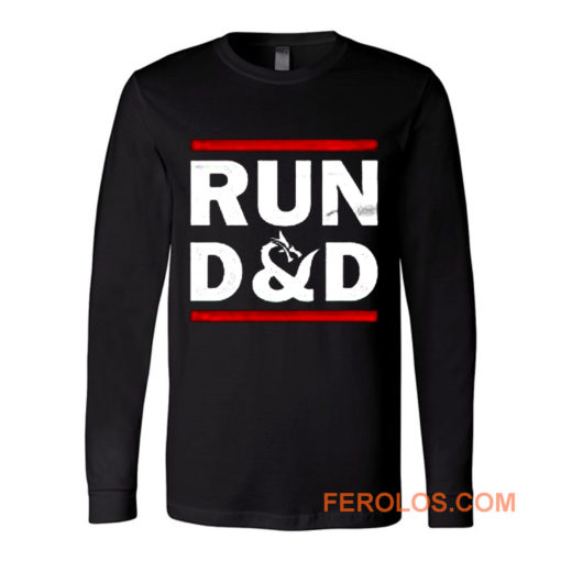 Run D And D Funny Board Game Long Sleeve