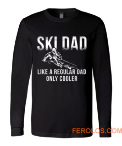 Ski Jumping Dad Skier Dad Long Sleeve