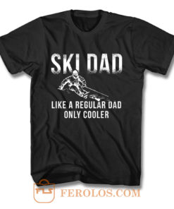 Ski Jumping Dad Skier Dad T Shirt