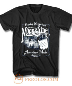 Smoky Mountain Moonshine American Made Since 1776 Whiskey Drinki T Shirt