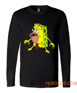 Spongeboob Funny Jurasic Time Long Sleeve