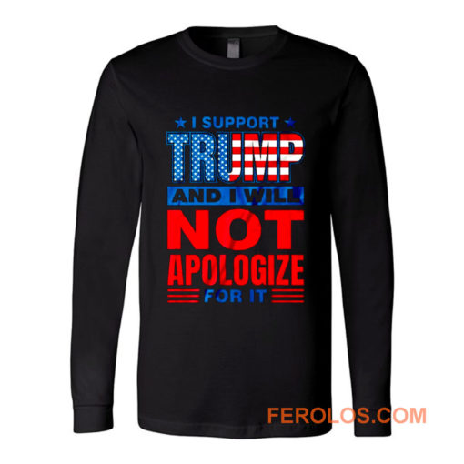 Support Trump Donald Trump 2020 Long Sleeve