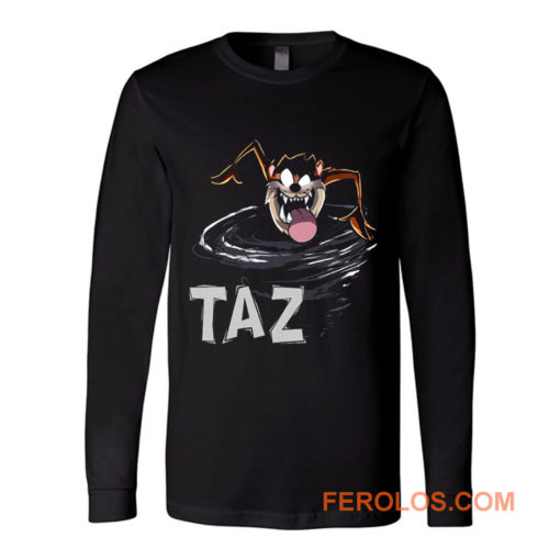 TAZ Tazmania Devil Looney Tunes Classic Cartoon Long Sleeve