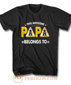 This Papa Belongs Funny Father Quotes T Shirt