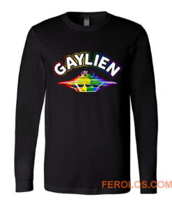 UFO Gay Pride Gaylien Funny Gay Pride Long Sleeve