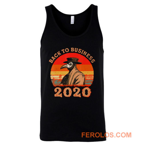 Vintage Back To Business 2020 Plague Doctor Tank Top