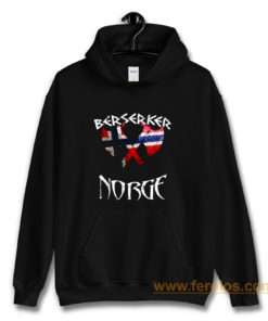 Vintage Viking Berserker Norway Norge Hoodie