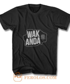 WAKANDA Panther Map T Shirt