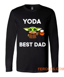 Yoda Best Dad Baby Yoda Take A Beer Funny Star Wars Parody Long Sleeve