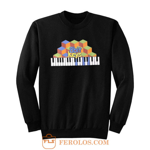 8bit Keys Piano Classic Retro Sweatshirt