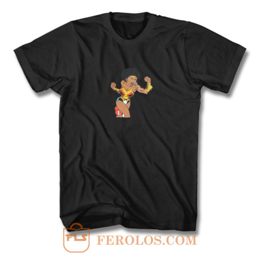 Afro Girl Wonder Woman T Shirt