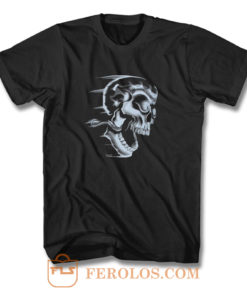 Flaming Skull T Shirt