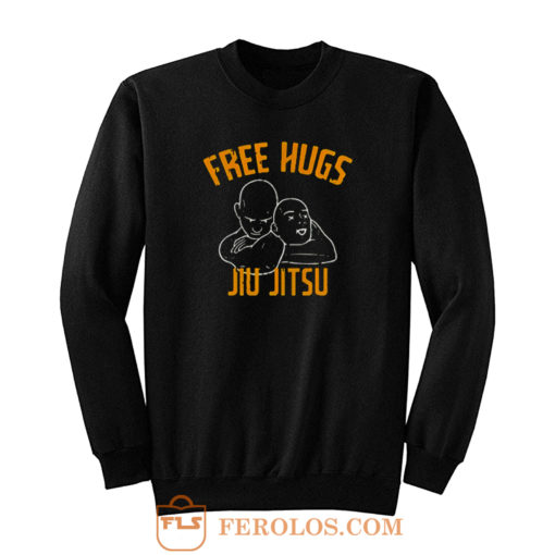 Free Hugs Jiu Jitsu Funny Fighter Martial Arts Vintage Sweatshirt