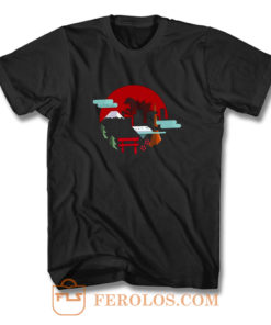 Godzilla The View Of The City T Shirt