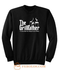 Grillfather Funny Fathers Day Bbq Barbecue Grill Dad Grandpa Sweatshirt