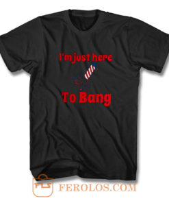 Im Just Here To Bang T Shirt