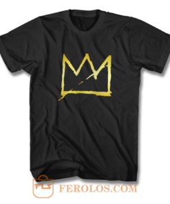 Jean Michel Basquiat Crown Abstract T Shirt