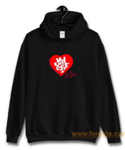Jerzees Single Stitch Hearts At Work Hoodie