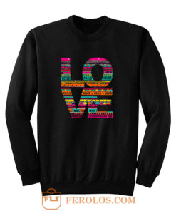 Kerusso Womens Love Doodle Sweatshirt