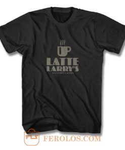 Latte Larry Vintage Coffee Lovers T Shirt