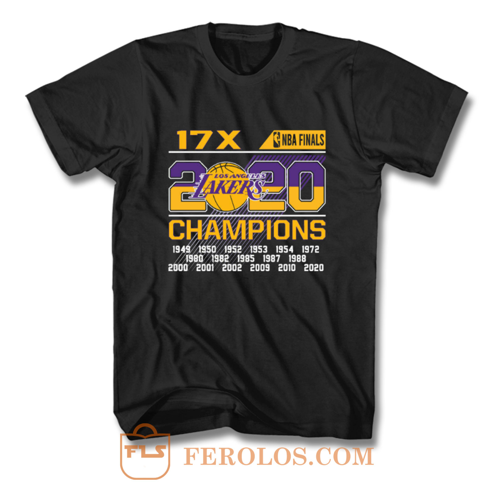 Los Angeles Lakers Finals Champions 17 Time Nba Champions T-Shirt