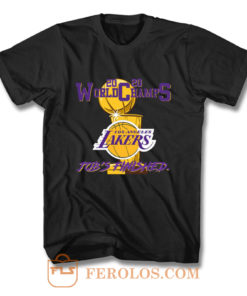 Los Angeles Lakers 2020 World Champs Jobs Finished Custom T Shirt