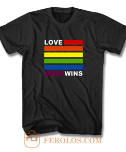 Love Wins Lgbt Gay Pride Rainbow Awesome T Shirt