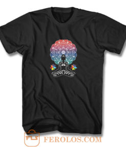 Meditation Colourful T Shirt