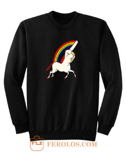 Middle Finger Unicorn Novelty Sweatshirt