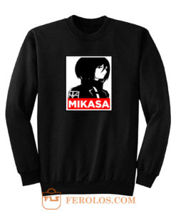 Mikasa Cover Attack On Titan Anime Sweatshirt