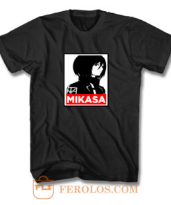 Mikasa Cover Attack On Titan Anime T Shirt