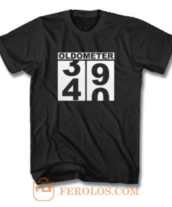 Milestone Birthday Oldometer Odometer Turning 40 T Shirt