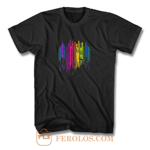 Music Note Colourful T Shirt