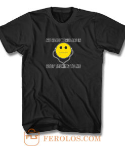 My Headphones Smiley T Shirt