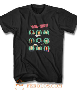 New Brooklyn Nine Nine Squad Artwork Comedy Tv Series T Shirt