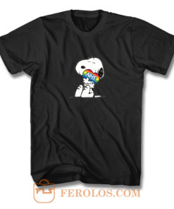 Nhs Huge Heart Snoopy T Shirt