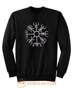 Nordic Viking Rune Compass Norse Sweatshirt