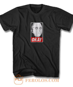 Okay Funny Face Saitama T Shirt