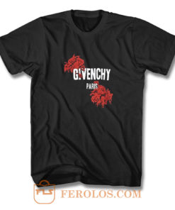 Red Rose Paris Givenchy T Shirt