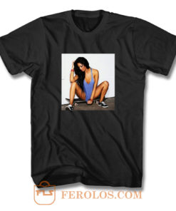 Skater Sexy Girl Skateboard T Shirt