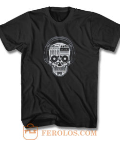 Skull Dj T Shirt