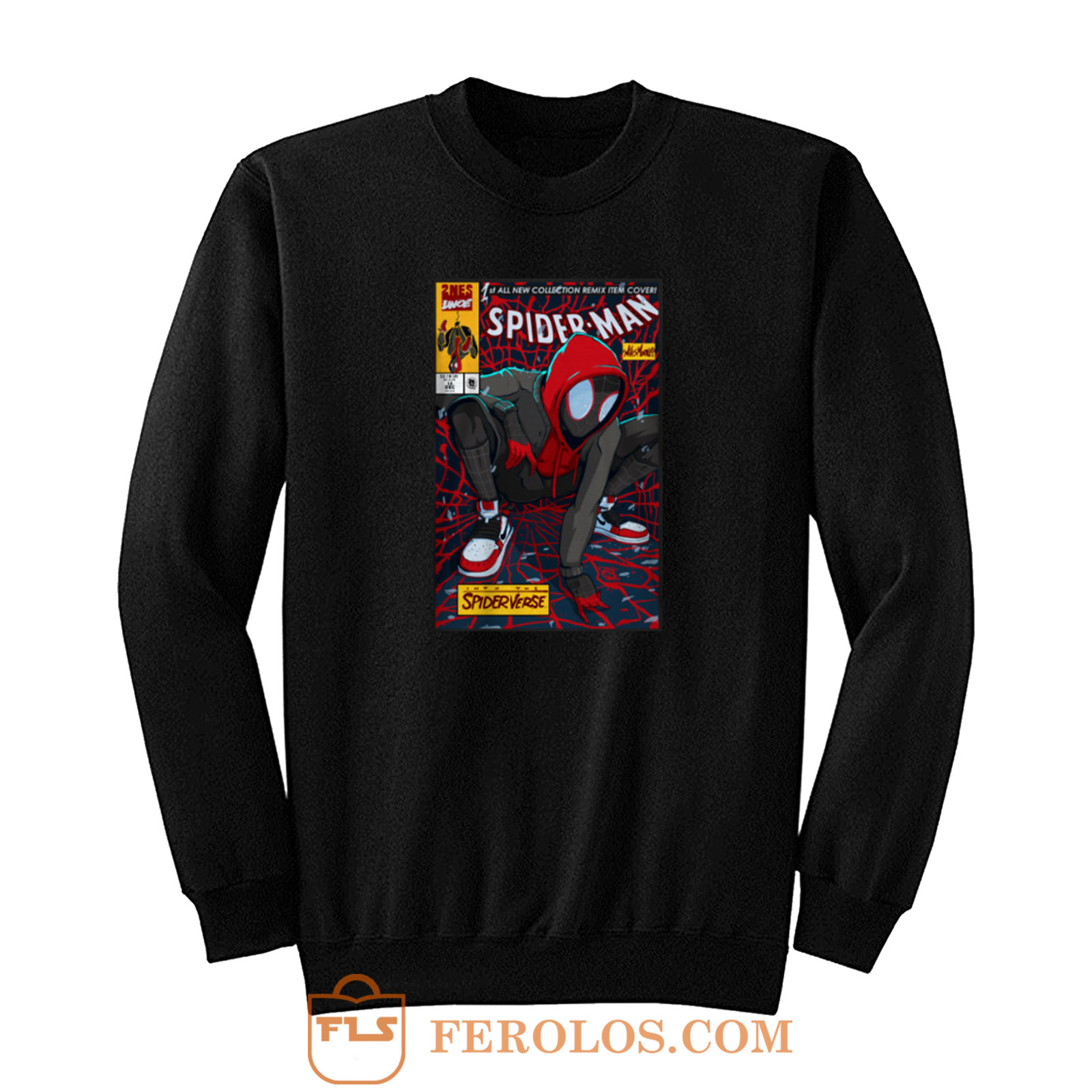 Spiderman Portrait Spiderverse Sweatshirt | FEROLOS.COM