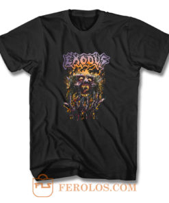 Splatter Head Exodus Band T Shirt