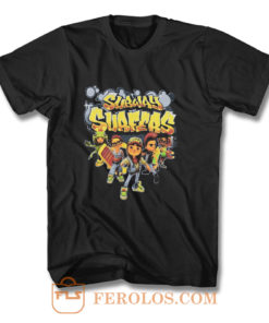 Subway Surfers Street Boys Characters Funny T Shirt